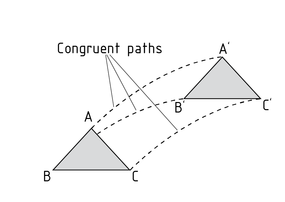 三角形平移的全等路径
